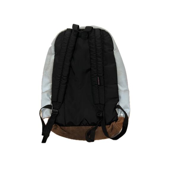JanSport Right Pack 3 Section White Brown Backpack - Picture 2 of 6